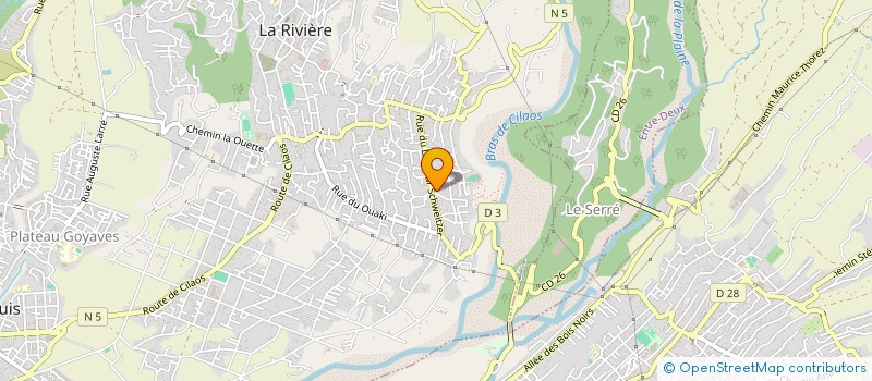 localisation de l'entreprise SCI LES LATANIERS BLEUS REUNION  SAINT-LOUIS