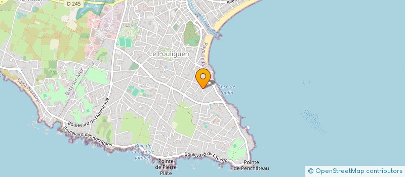 localisation de l'entreprise SCI LES LAURES  LE POULIGUEN