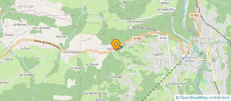 localisation de l'entreprise SCI LES LAURIERS à SAINT-GERVAIS-LES-BAINS