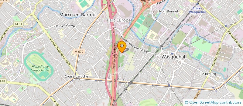 localisation de l'entreprise SCI LES LAURIERS  WASQUEHAL