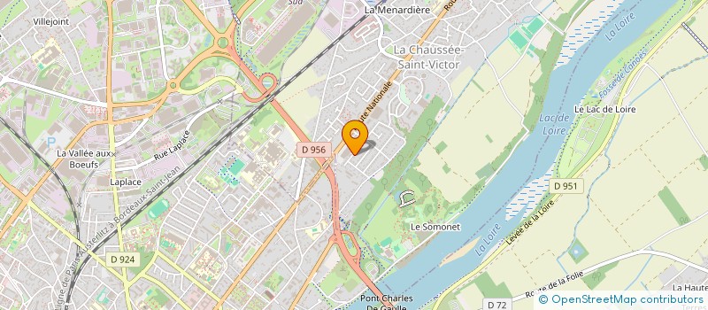 localisation de l'entreprise SCI LES LAURIERS  LA CHAUSSEE-SAINT-VICTOR