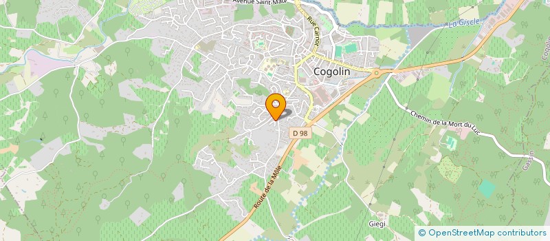 localisation de l'entreprise SCI LES LAURIERS  COGOLIN