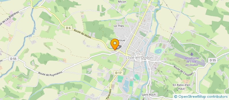 localisation de l'entreprise SCI LES LAURIERS  L'ISLE-EN-DODON