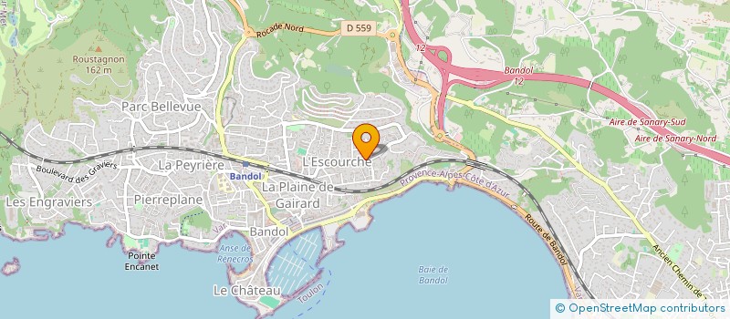 localisation de l'entreprise SCI LES LAURIERS à BANDOL