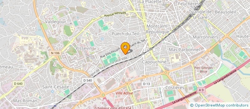 localisation de l'entreprise SCI LES LAURIERS  NIMES