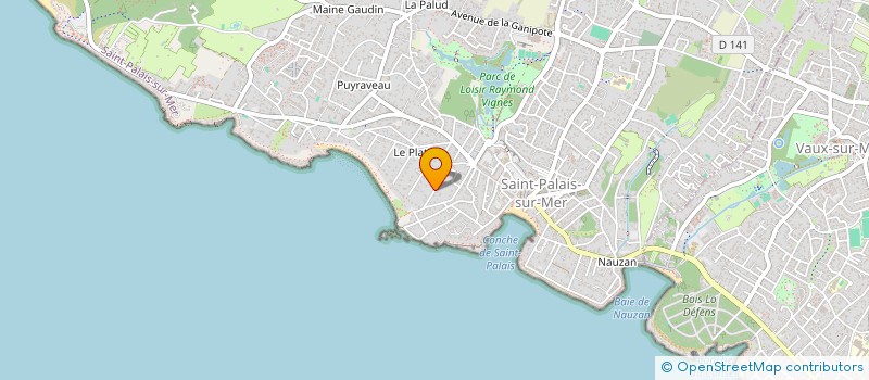 localisation de l'entreprise SCI LES LAURIERS  SAINT-PALAIS-SUR-MER