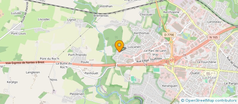 localisation de l'entreprise SCI LES LAURIERS  PLOEREN