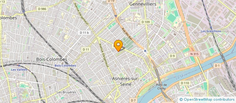 localisation de l'entreprise SCI LES LAURIERS à ASNIERES-SUR-SEINE