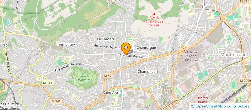 localisation de l'entreprise SCI LES LAURIERS  CLERMONT-FERRAND