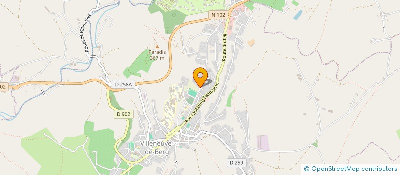 localisation de l'entreprise SCI LES LAURIERS  VILLENEUVE-DE-BERG