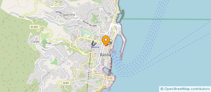 localisation de l'entreprise SCI LES LAURIERS à BASTIA