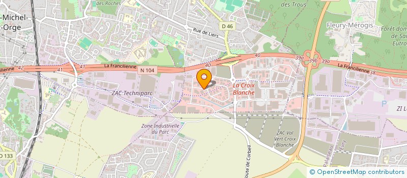 localisation de l'entreprise SCI LES LAURIERS à SAINTE-GENEVIEVE-DES-BOIS