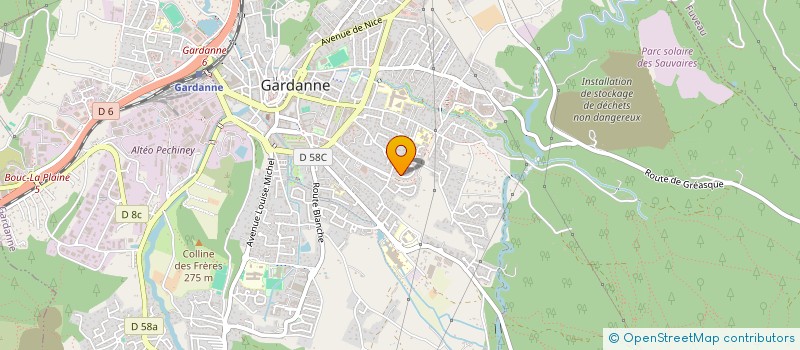localisation de l'entreprise SCI LES LAURIERS à GARDANNE