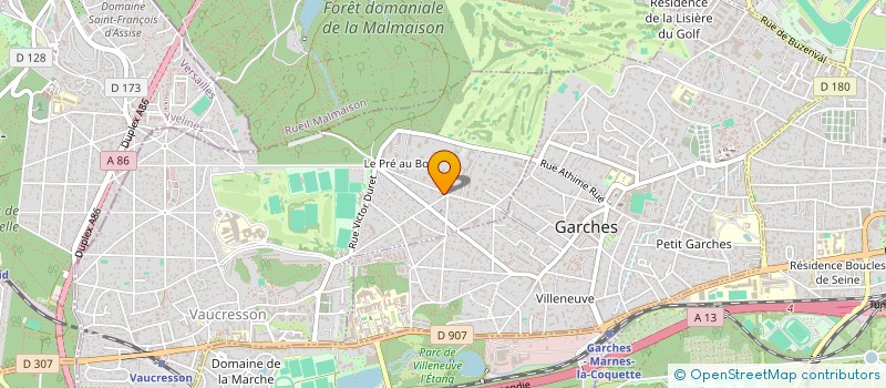 localisation de l'entreprise SCI LES LAURIERS à VAUCRESSON