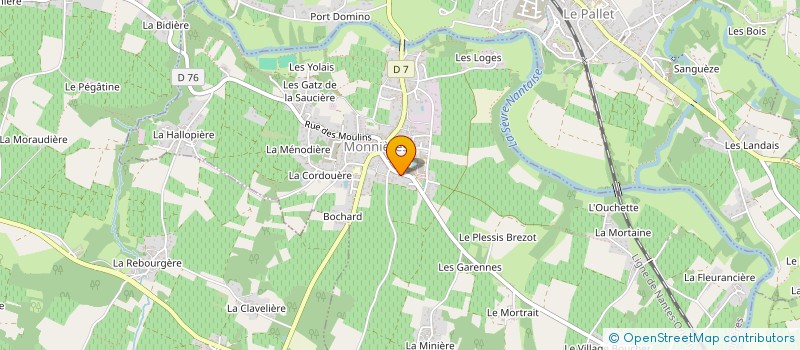 localisation de l'entreprise SCI LES LAURIERS  MONNIERES