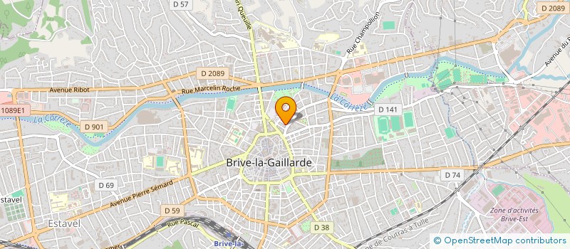 localisation de l'entreprise SCI LES LAURIERS ROSES à BRIVE-LA-GAILLARDE