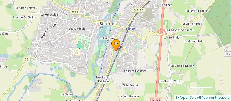 localisation de l'entreprise SCI LES LAURIERS ROSES  BETTON