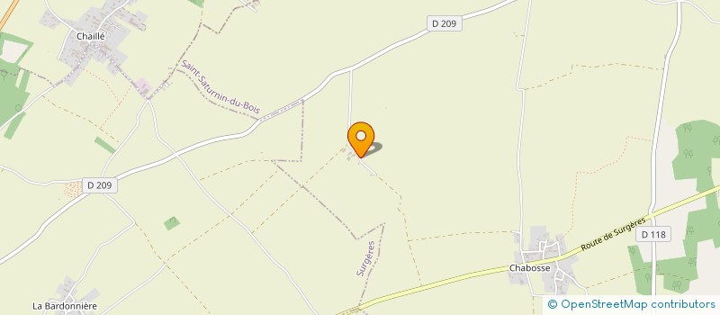 localisation de l'entreprise SCI LES LAURIERS ROSES  SAINT-SATURNIN-DU-BOIS