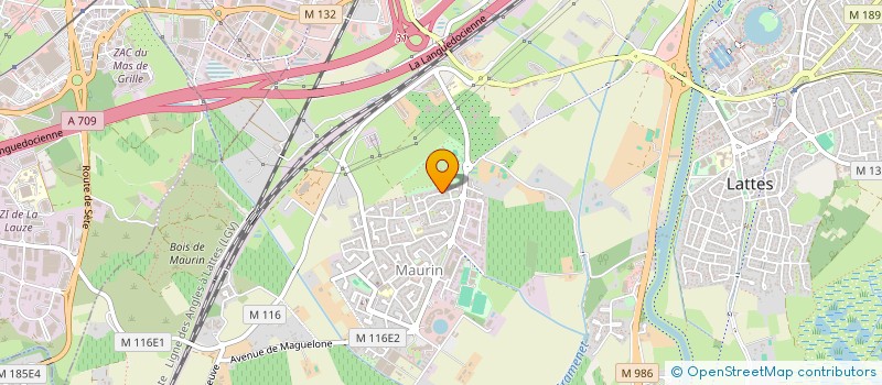 localisation de l'entreprise SCI LES LAURIERS ROSES à LATTES