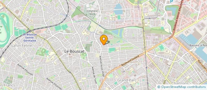 localisation de l'entreprise SCI LES LAURIERS ROSES  LE BOUSCAT