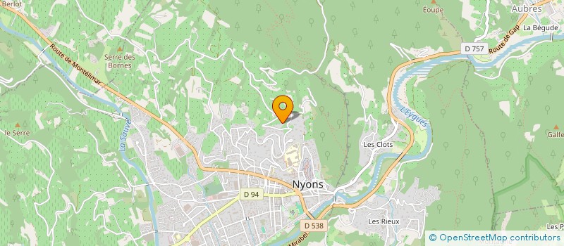 localisation de l'entreprise SCI LES LAURONS  NYONS