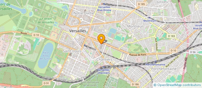 localisation de l'entreprise SCI LES LAUZES à VERSAILLES