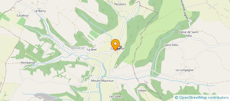 localisation de l'entreprise SCI LES LAVADAS  BELVEZE