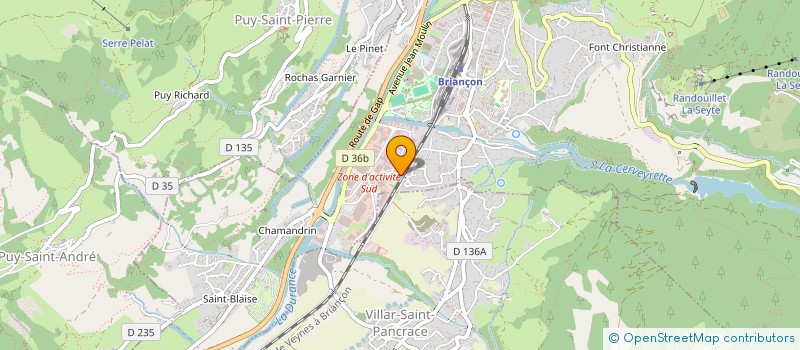 localisation de l'entreprise SCI LES LAVANDES à BRIANCON