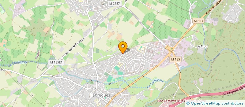 localisation de l'entreprise SCI LES LAVANDES  FABREGUES