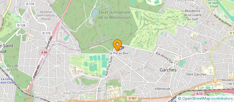 localisation de l'entreprise SCI LES LAVANDES à VAUCRESSON