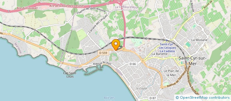 localisation de l'entreprise SCI LES LAVANDES à SAINT-CYR-SUR-MER