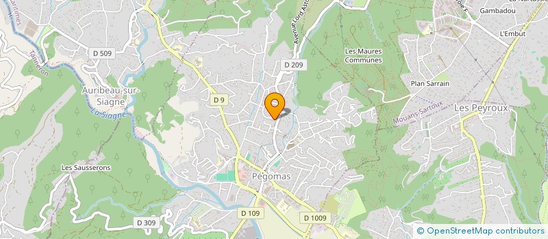 localisation de l'entreprise SCI LES LAVANDES  PEGOMAS