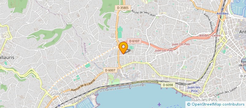 localisation de l'entreprise SCI LES LAVANDIERES à ANTIBES