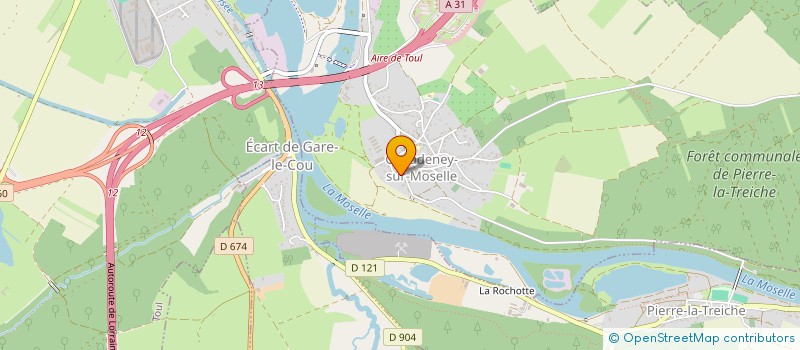 localisation de l'entreprise SCI LES LAVANDIERES  CHAUDENEY-SUR-MOSELLE