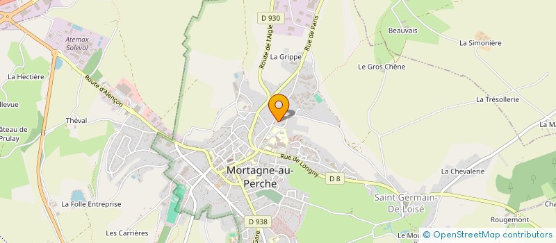 localisation de l'entreprise SCI LES LAVANDIERES à MORTAGNE-AU-PERCHE