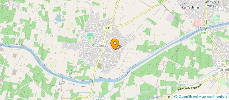 localisation de l'entreprise SCI LES LAVATERES  CLAIRA