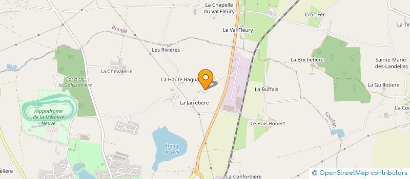 localisation de l'entreprise SCI LES LAYES  CHATEAUBRIANT