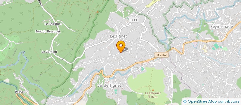 localisation de l'entreprise SCI LES LAZES  PEYMEINADE