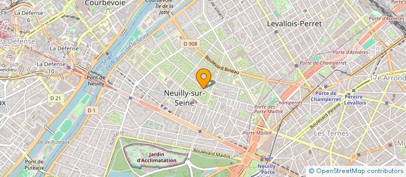 localisation de l'entreprise SCI LES LENDEMAINS à NEUILLY-SUR-SEINE