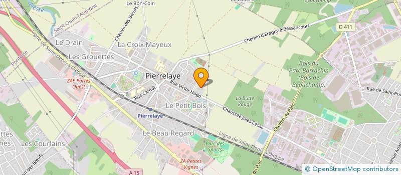 localisation de l'entreprise SCI LES LENTINS DES CHENES  PIERRELAYE