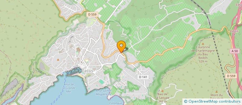 localisation de l'entreprise SCI LES LES GENTIANES à CASSIS