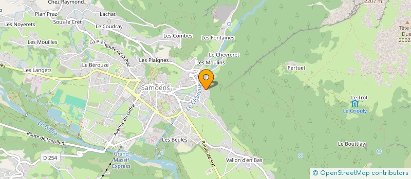 localisation de l'entreprise SCI LES LETENIRES à SAMOENS