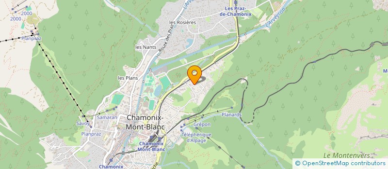 localisation de l'entreprise SCI LES LEVEES à CHAMONIX-MONT-BLANC