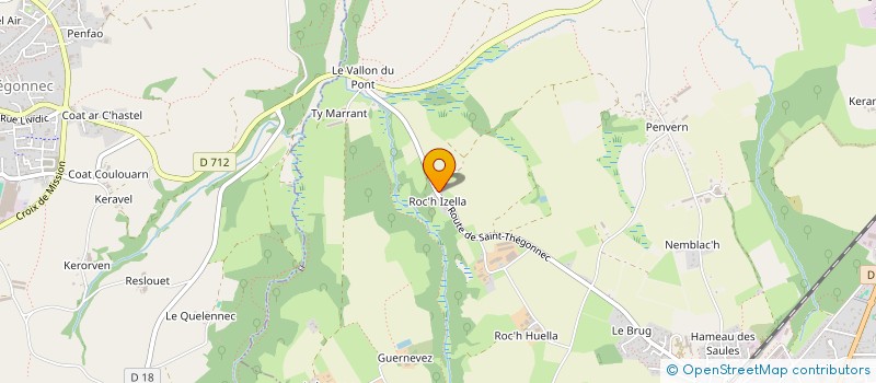 localisation de l'entreprise SCI LES LEVRIERS DU ROUALLOU  PLEYBER-CHRIST