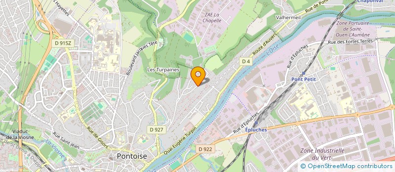 localisation de l'entreprise SCI LES LEZARDS  PONTOISE