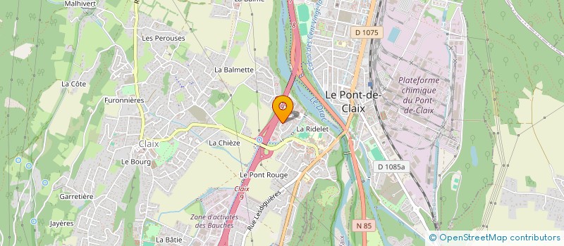 localisation de l'entreprise SCI LES LIADOURES  CLAIX