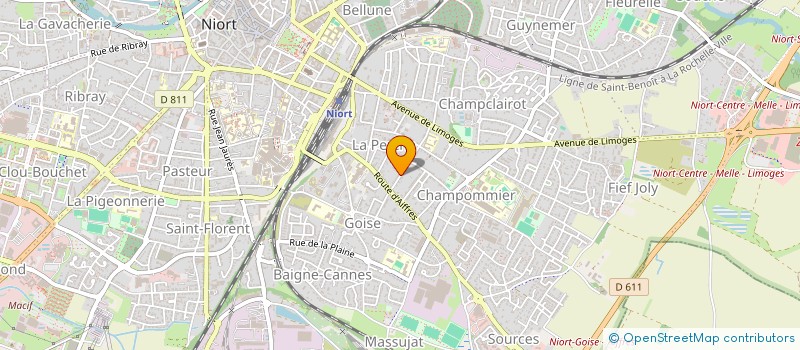 localisation de l'entreprise SCI LES LIBELLULES à NIORT