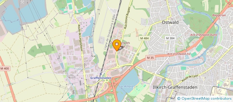 localisation de l'entreprise SCI LES LIBELLULES  OSTWALD