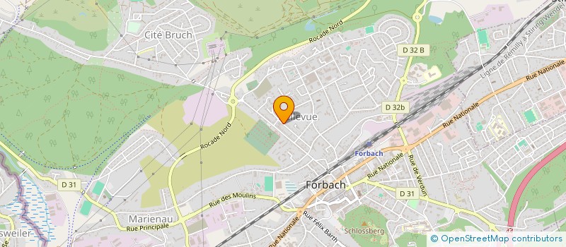 localisation de l'entreprise SCI LES LIBELLULES  FORBACH