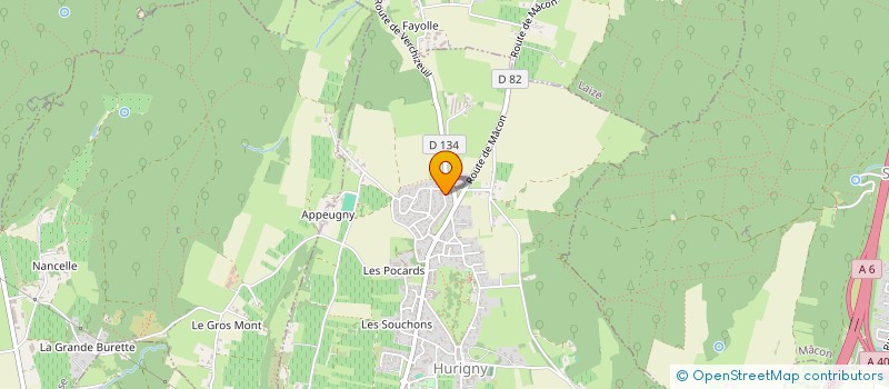 localisation de l'entreprise SCI LES LIENS EKFL  HURIGNY